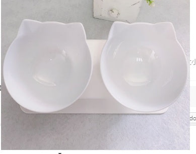 Raised Double Cat Bowl Feeder