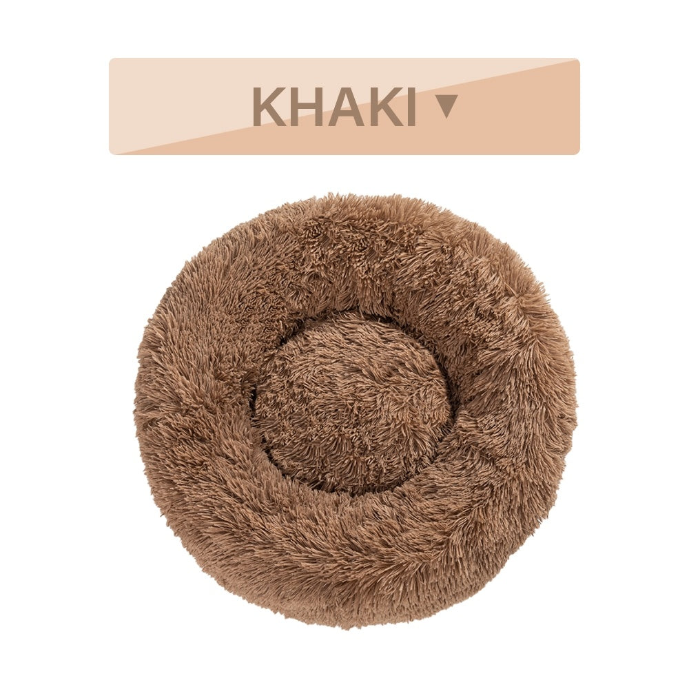 Warm Plush Calming Pet Bed