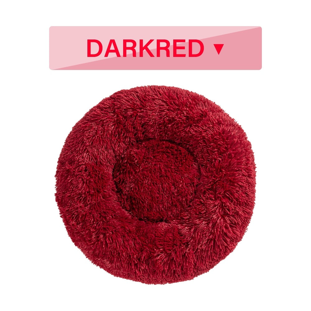 Warm Plush Calming Pet Bed