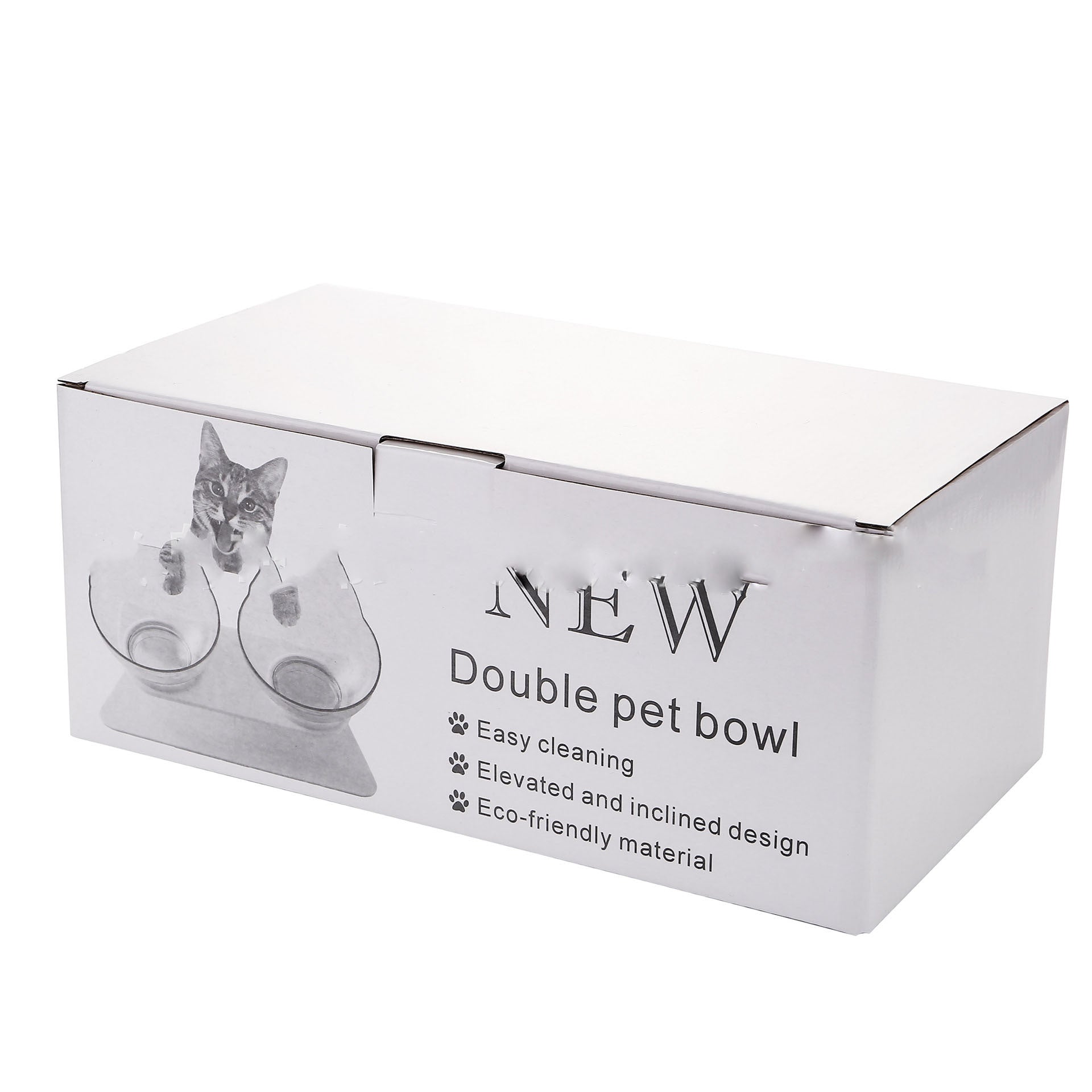 Raised Double Cat Bowl Feeder