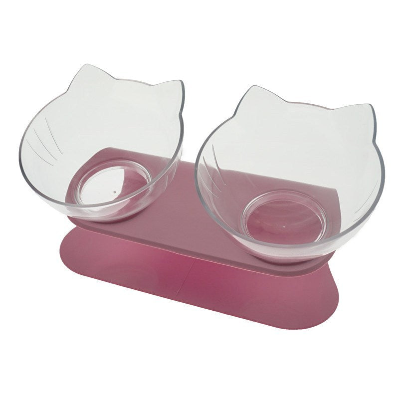 Raised Double Cat Bowl Feeder