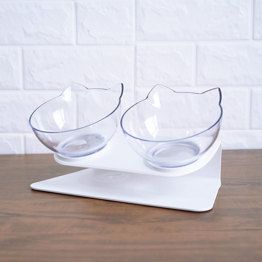 Raised Double Cat Bowl Feeder