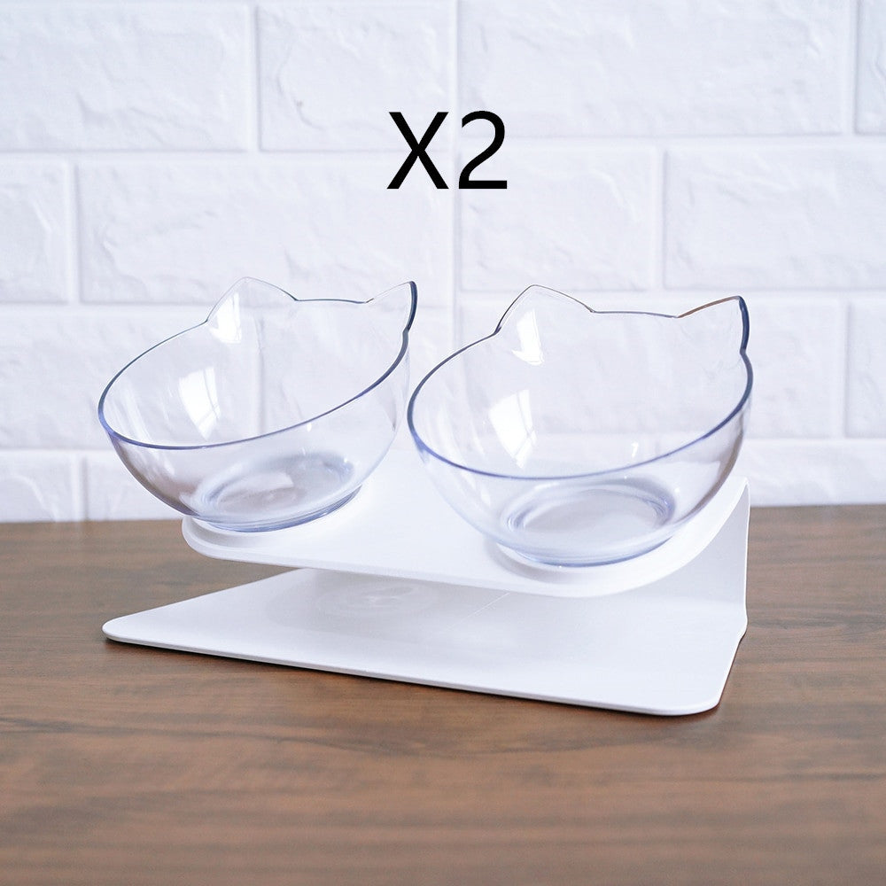 Raised Double Cat Bowl Feeder