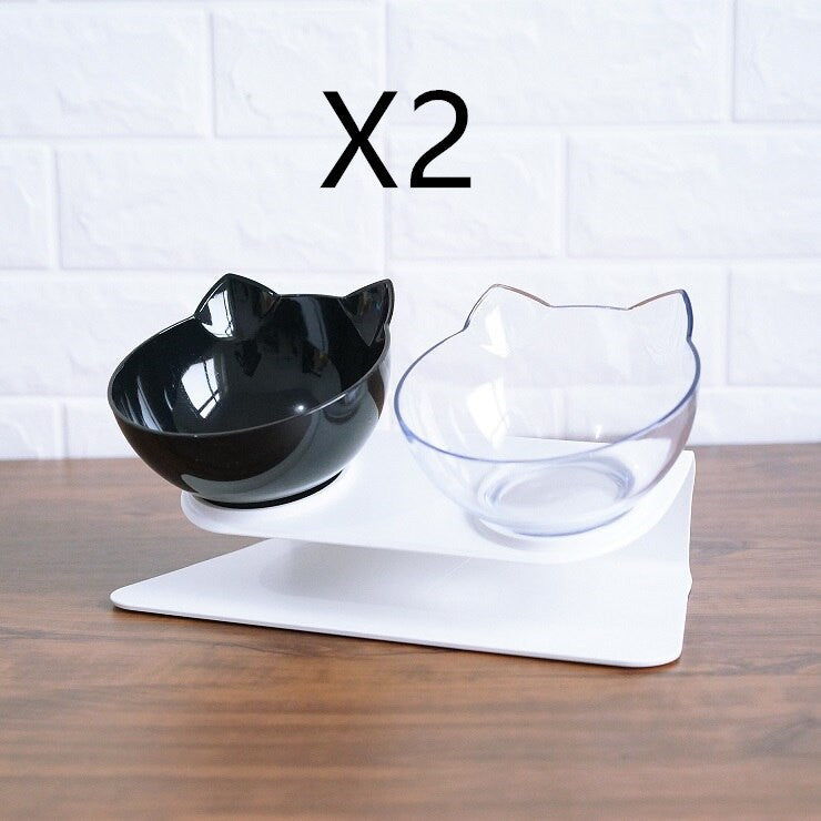 Raised Double Cat Bowl Feeder