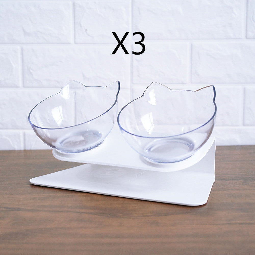 Raised Double Cat Bowl Feeder